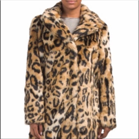 Rachel Zoe Jackets & Blazers - Rachel Zoe Leopard Print Faux Fur Jacket